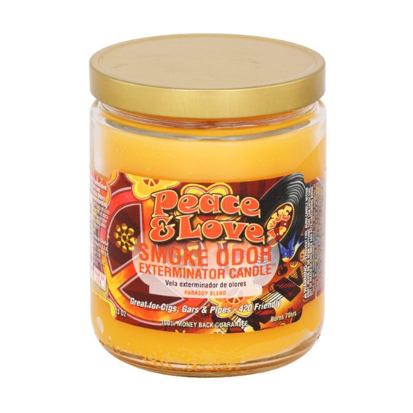 Smoke Odor Candle / Peace & Love NO